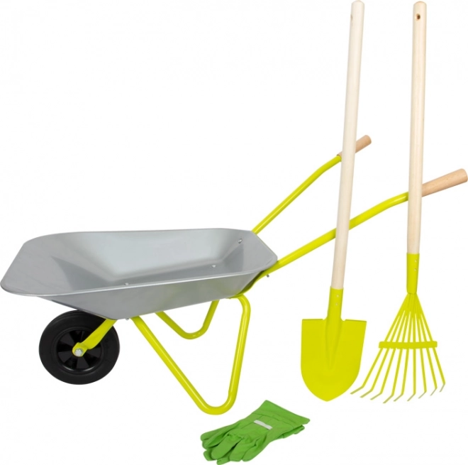 Gardener Set with Wheelbarrow, Tools and Gloves