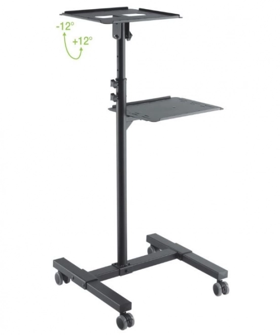 Mobiele metalen tafel voor projector en laptop