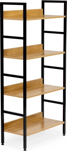 Vier geräumige MDF-Regalböden mit Holzdekor