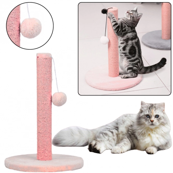 Cat Scratching Post Pink Tower