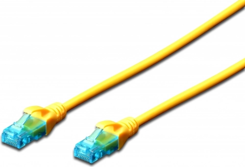 Network patch cable U/UTP Cat 5e, 5 m, yellow