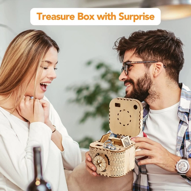 RoboTime 3D Wooden Mechanical Puzzle Jewelry Box