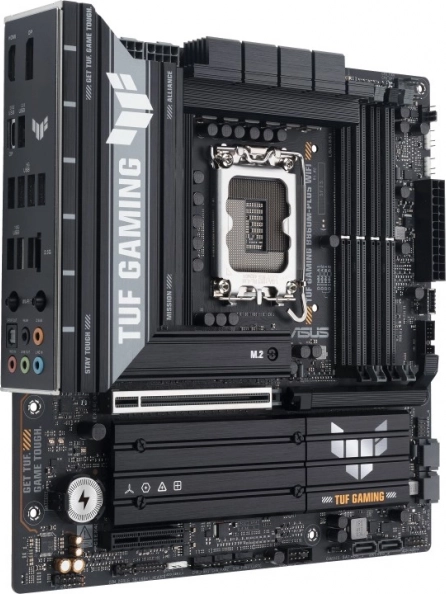 TUF Gaming B860M-PLUS WiFi mATX motherboard with LGA1851 and DDR5