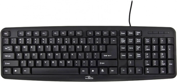 Esperanza Titanium Wired Keyboard with Numeric Keypad