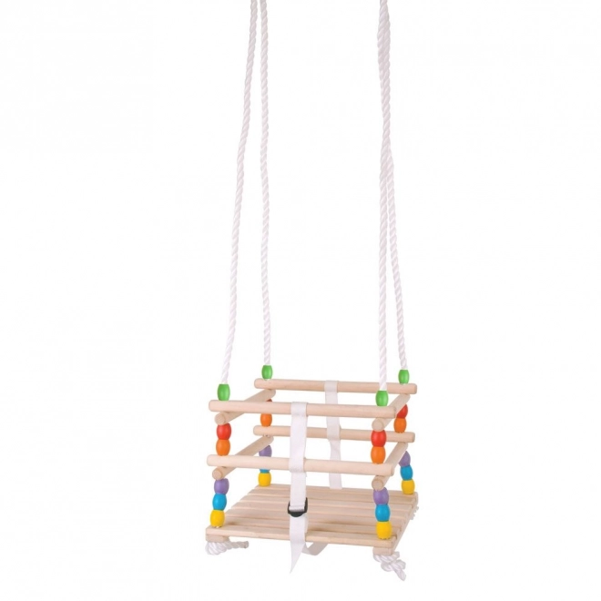 Bigjigs Toys Balançoire en bois avec perles