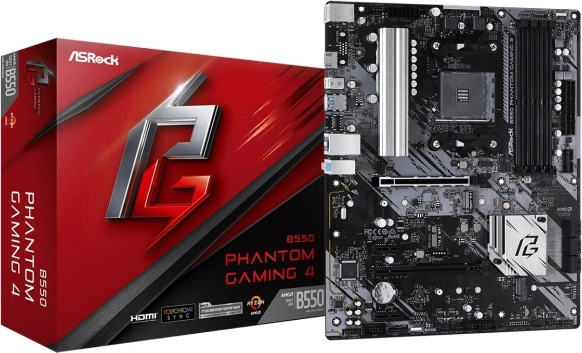 ASRock B550 Phantom Gaming 4 – ATX-moederbord voor AMD AM4 met HDMI en M.2