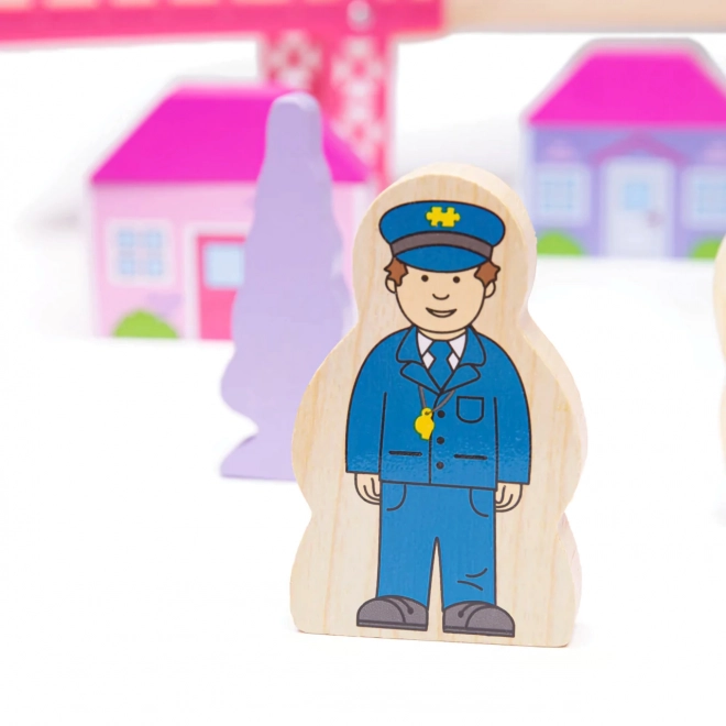 Bigjigs Rail Houten grote prinsessenspoorbaan