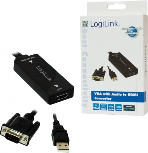 VGA-naar-HDMI-converter met audio