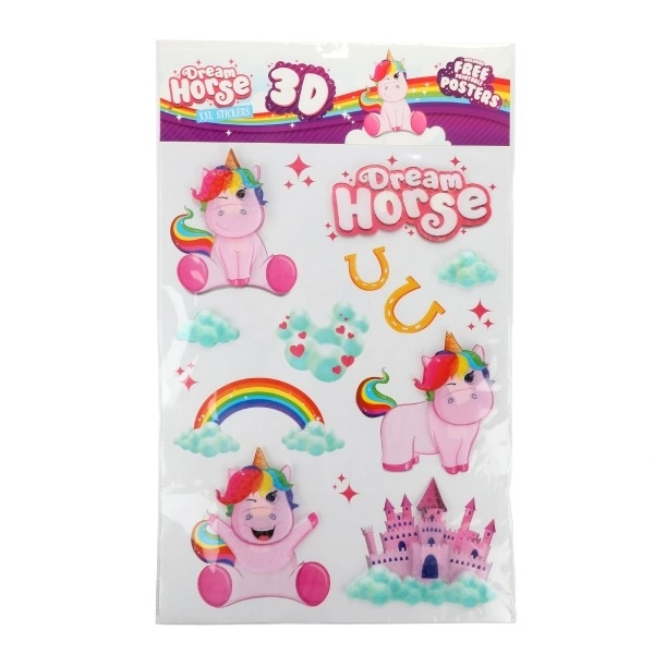 Unicorn Wall Stickers XXL 3D