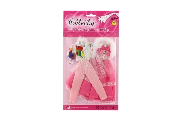 Kleding met accessoires voor poppen 2 stuks