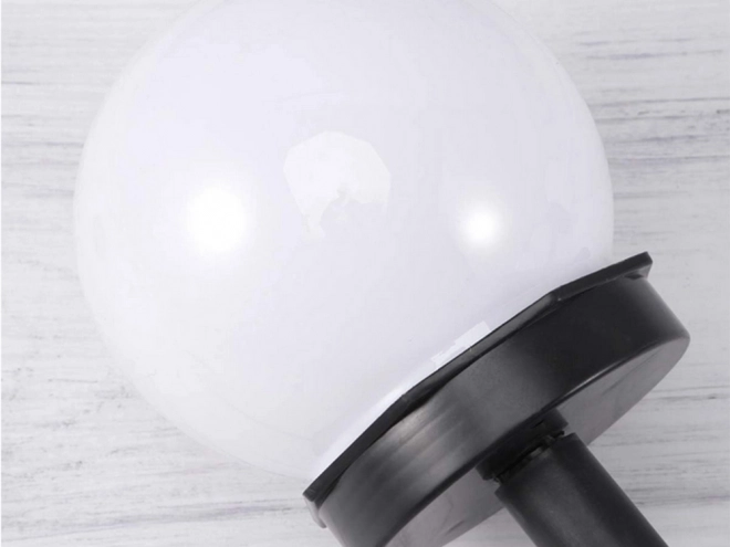 Solar-Gartenlampen Rund Weiß 4er Set
