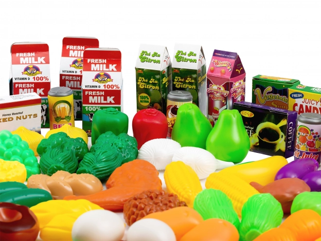 Plastic fruit en groente voor de keuken 120 stuks