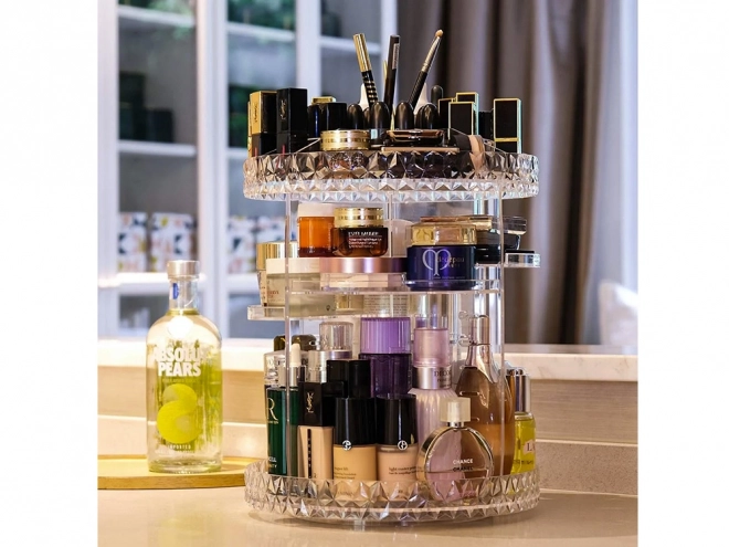 Draaibare organizer voor cosmetica en sieraden
