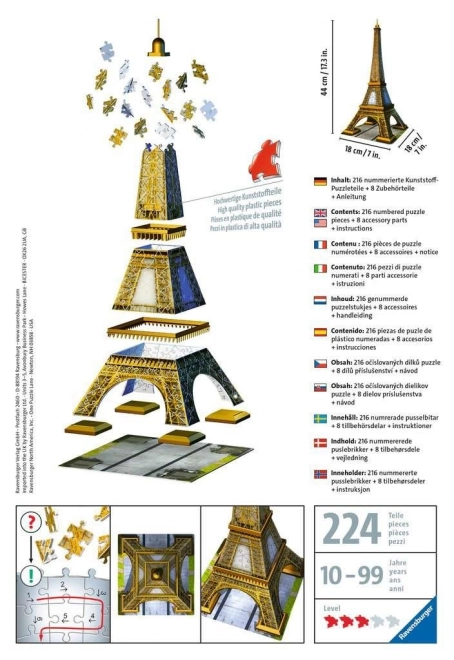 Ravensburger 3D puzzle Eiffel Tower