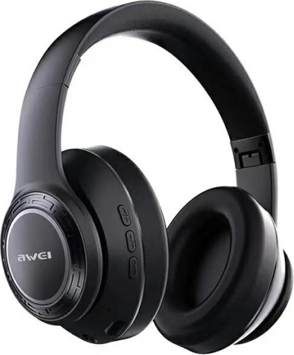 AWEI kabellose Gaming-Over-Ear-Kopfhörer mit Bluetooth und RGB-Beleuchtung, schwarz
