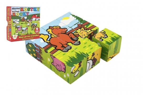 Blokken kubus mijn eerste dieren