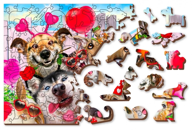 Houten puzzel Tĳd voor een feestje 600 stukjes