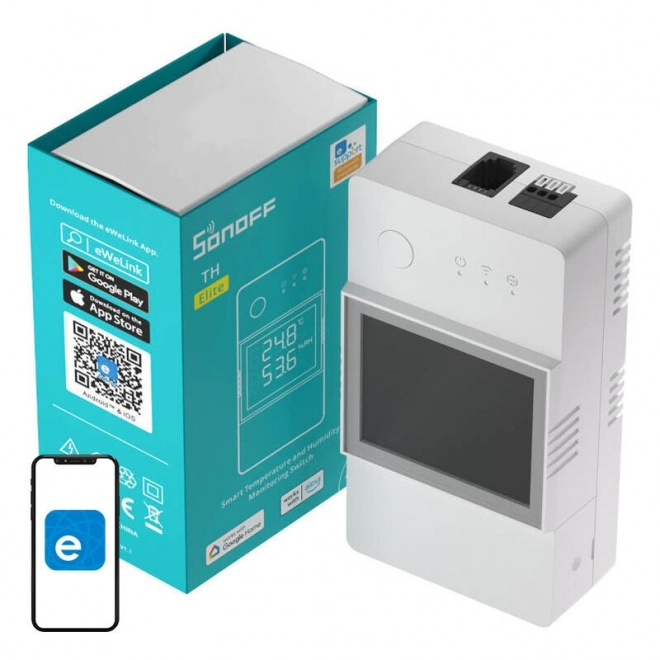 Sonoff Smart Wi-Fi Schalter zur Überwachung von Temperatur und Luftfeuchtigkeit – THR316D TH Elite
