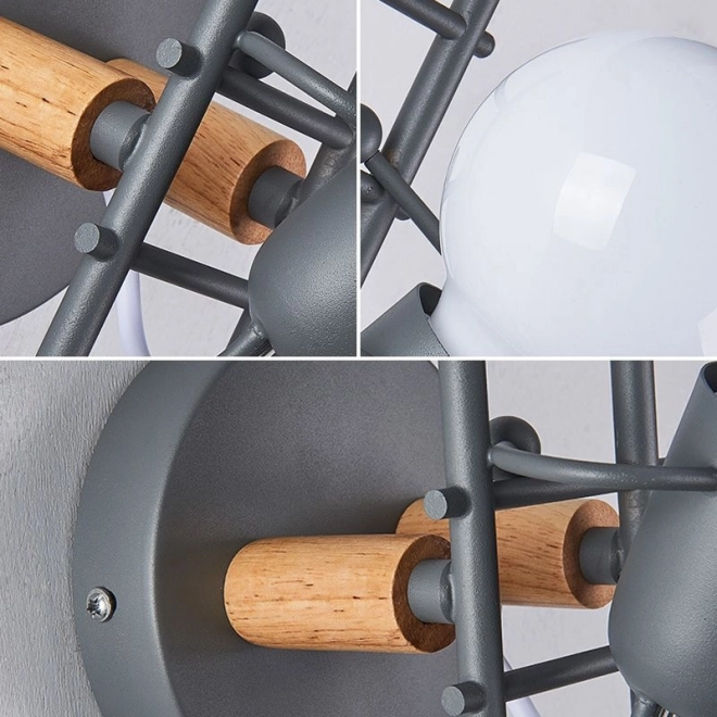 Wandlamp Loft Humanoid zwart