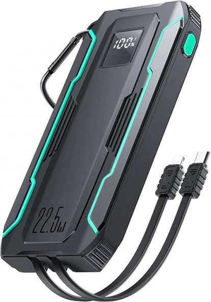Powerbank Joyroom 10000 mAh met Lightning- en USB‑C‑kabel