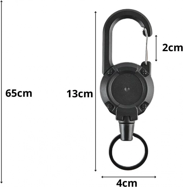 Schlüsselaufroller mit Karabiner