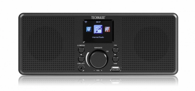 Internet radio Technaxx with stereo speakers 2x2W and WiFi