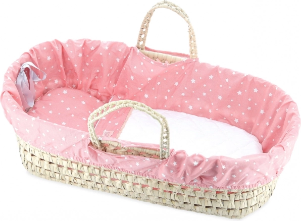 Petitcollin sac de transport en raphia Corail Étoilé pour poupées