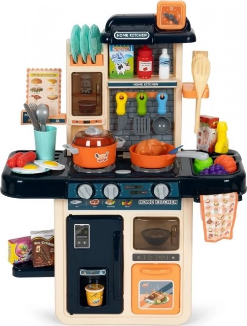 LED Play Kitchen Set with Steam and Sounds