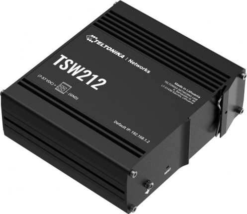 Industriële beheerde switch TSW212 met 2x SFP en 8x GbE L2/L3