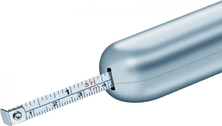 Integriertes Maßband