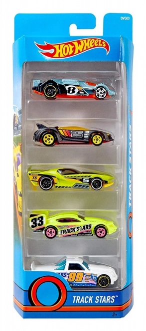 Hot Wheels collectie van vijf speelgoedauto's