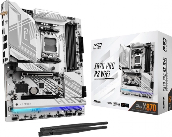 ASRock X870 PRO RS WiFi – AM5 motherboard with DDR5, M.2 and USB4