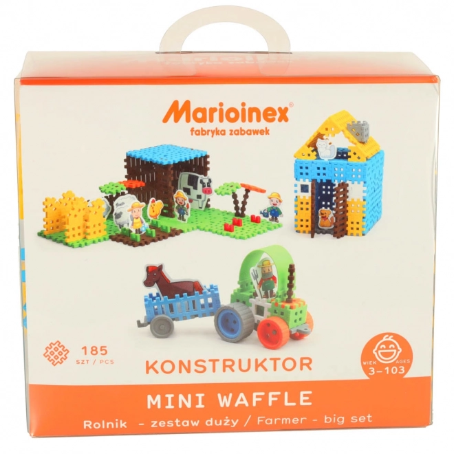 Bouwblokken Mini Waffle - Boerderij Grote blisterset