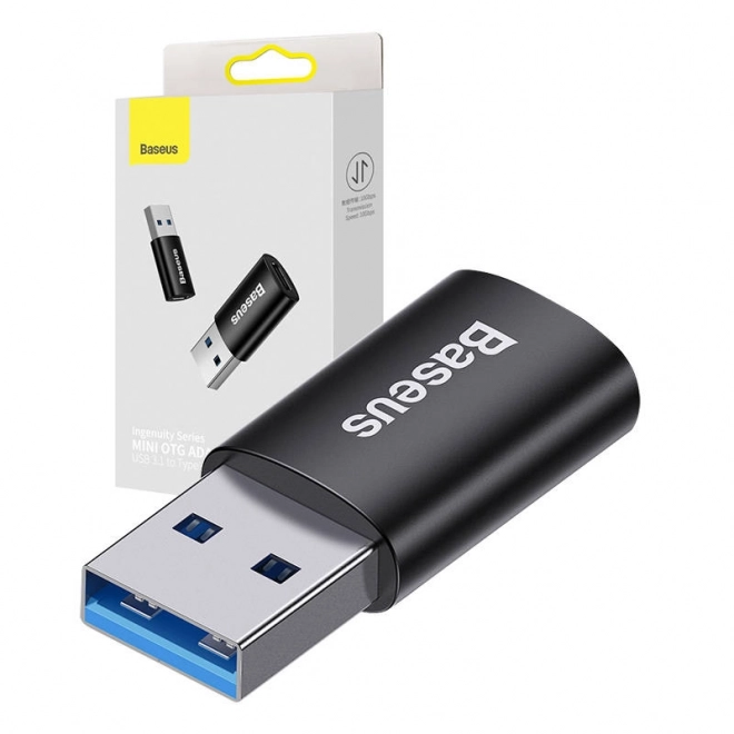Adapter Baseus USB-A naar USB-C – Zwart