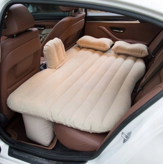 Comfortable bed for the rear of the car