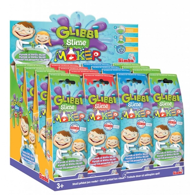 Glibbi Slime Maker slijm, 3 soorten