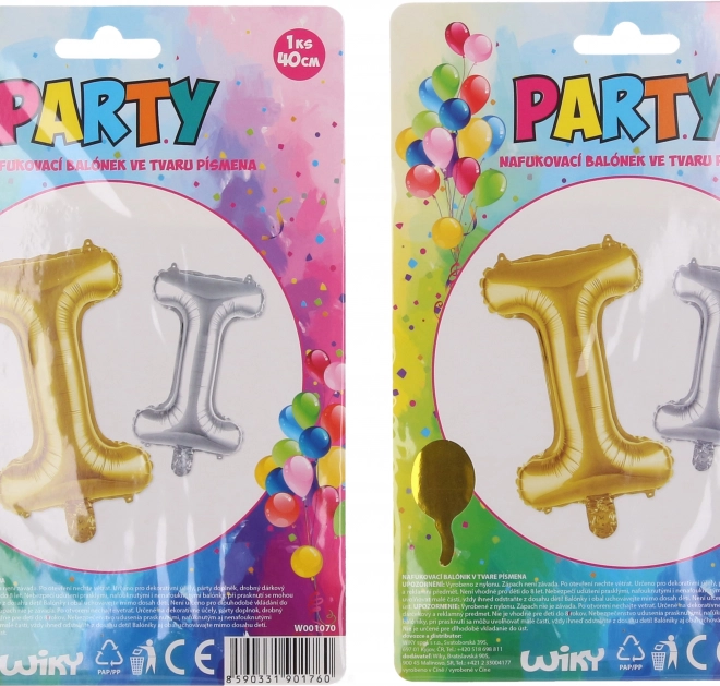 Inflatable Balloon in the Shape of Letter I