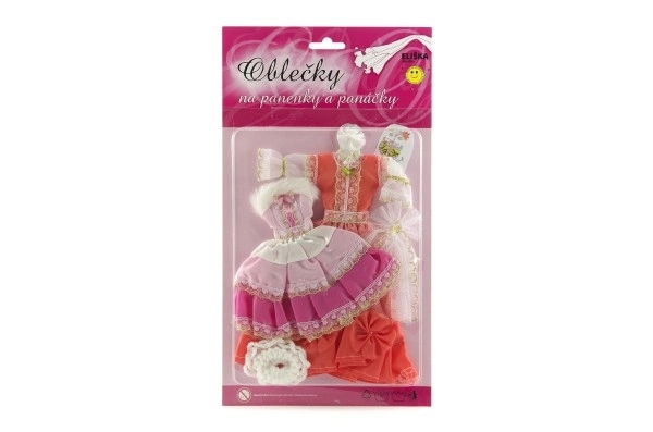 Kleding met accessoires voor poppen 2 stuks