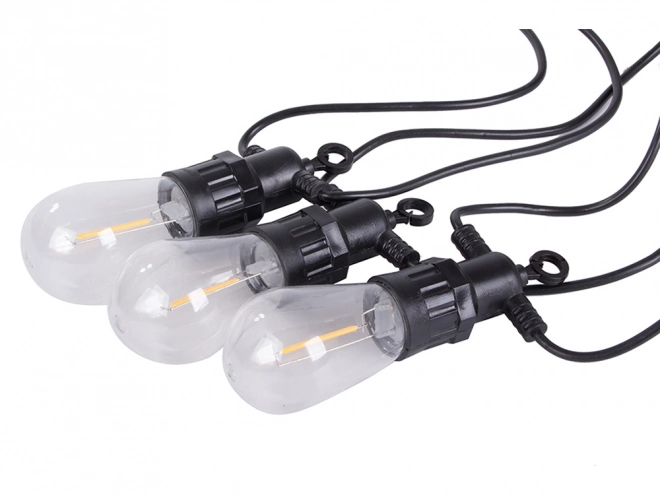LED-Gartenlichterkette mit 10 Lampen