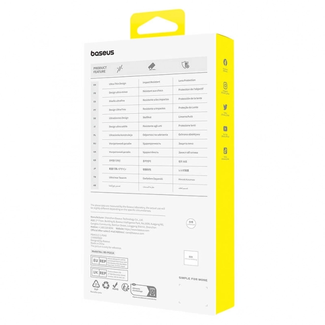 Gehard glas Baseus 0,3 mm voor iPhone 15 Pro
