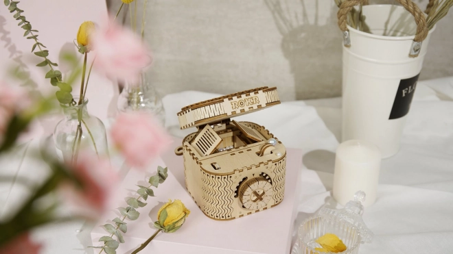 RoboTime 3D Wooden Mechanical Puzzle Jewelry Box