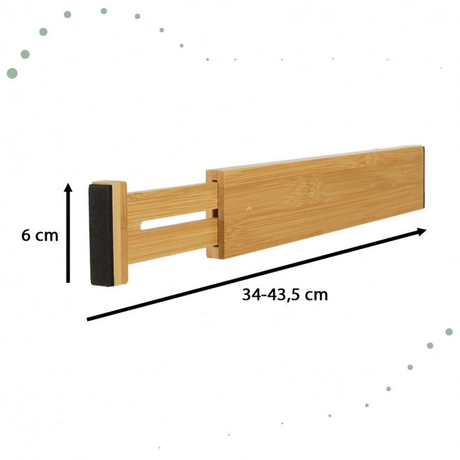 Verstelbare bamboe lade-organizer