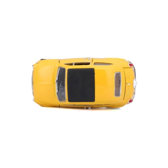Bburago model cars Fiat 500 F 1965 yellow 1:24