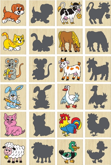 Pexeso Dieren en hun schaduwen