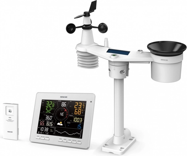 Professionele Wi‑Fi weerstation SMART met 7‑in‑1 sensor en TH