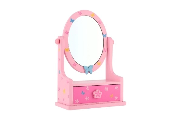 Kinder spiegel met sieradenbestek