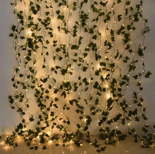 Lierre artificiel avec éclairage LED