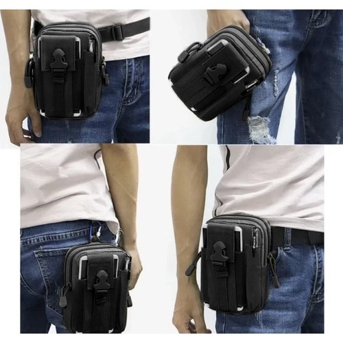 Tactische heuptas + riem zwart Trizand 24321