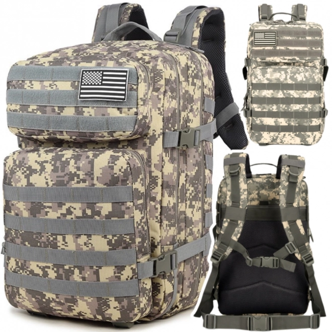 Tactische militaire rugzak grijs 40–60 l