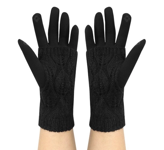 Aanraak handschoenen R6413 - zwart